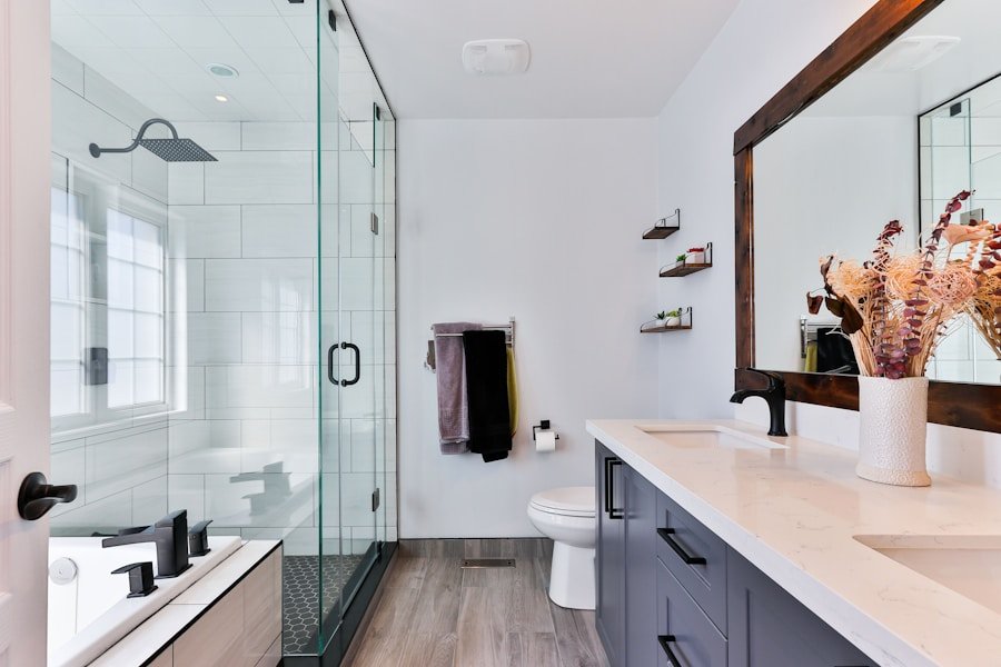 Modern bathroom fit-off