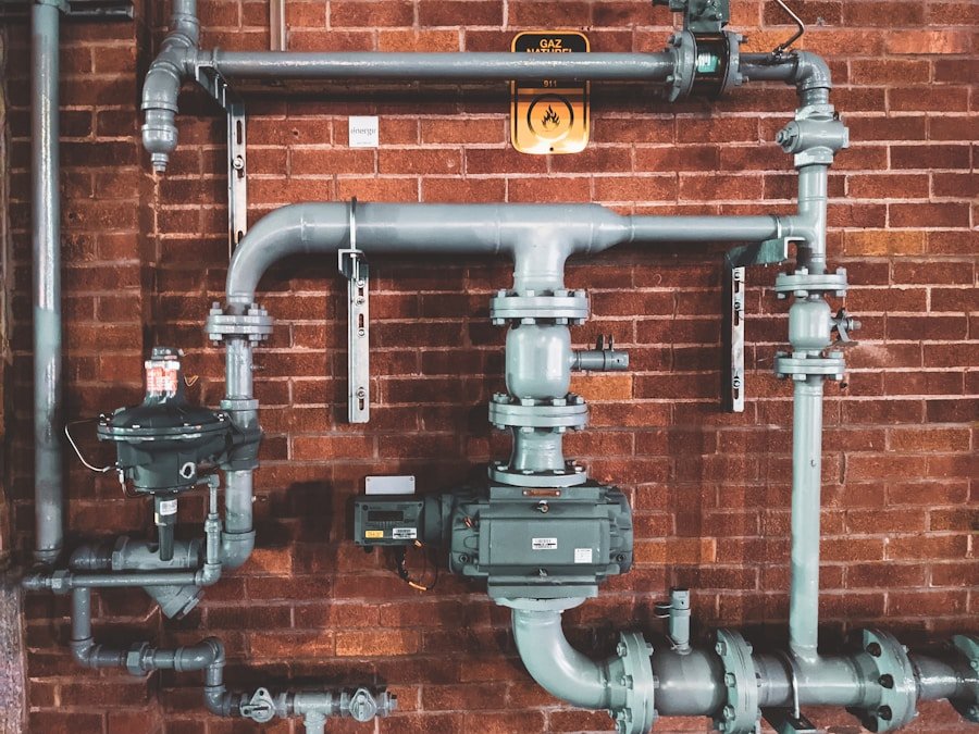 Gas fitting and pipework