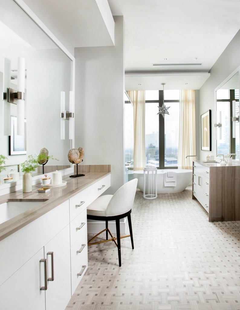 Double vanity install